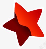 红色的立体感五角星元素png免抠素材_新图网 https://ixintu.com 五角星 元素 立体感 红色