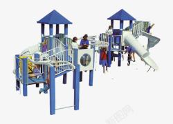 大型游乐场儿童滑梯高清图片