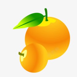 姗椤瓙手绘橙子矢量图高清图片