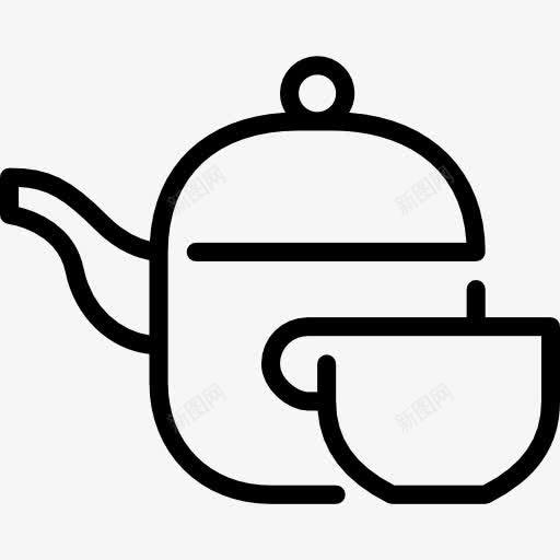 茶图标png_新图网 https://ixintu.com 喝热饮料 茶 茶壶 食品 食品和餐厅
