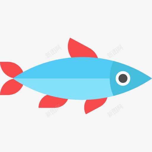 鱼图标png_新图网 https://ixintu.com 动物 水族馆 水生生物 海洋生物 鱼类