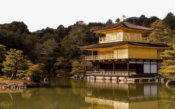 日本金阁寺三png免抠素材_新图网 https://ixintu.com 名胜古迹 旅游风景 著名建筑