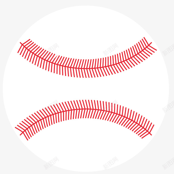 红色垒球矢量图ai免抠素材_新图网 https://ixintu.com 垒球 堡垒球 红色 运动 矢量图