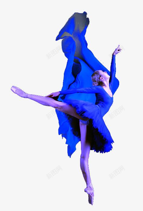 蓝色舞蹈的女孩png免抠素材_新图网 https://ixintu.com 舞者 舞蹈女孩 蓝色舞者