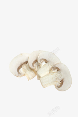 一半白色一半白色蘑菇高清图片