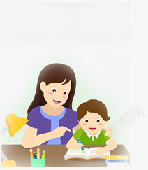 卡通图形png免抠素材_新图网 https://ixintu.com 亲人 卡通 学习 家人