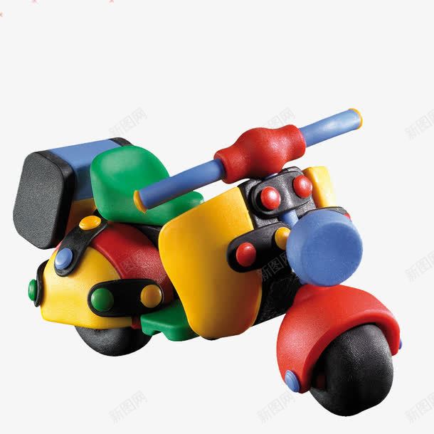 可爱卡通玩具摩托车png免抠素材_新图网 https://ixintu.com 产品实物 可爱 玩具车 迷你车