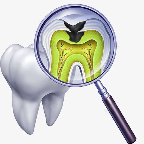 放大镜与牙齿png免抠素材_新图网 https://ixintu.com 牙医医生 牙痛 牙齿治疗 牙齿疼痛