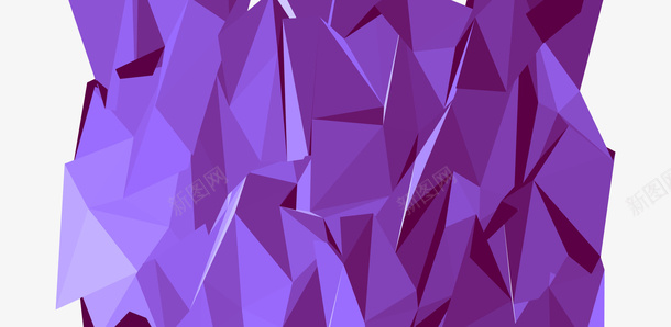 炫彩几何科技png免抠素材_新图网 https://ixintu.com 几何 炫彩 科技 紫色