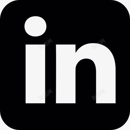 LinkedIn按钮标志图标png_新图网 https://ixintu.com 标志 标识 社交媒体 社交网络 链接