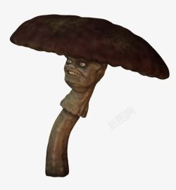 蘑菇雕塑创意蘑菇人物雕塑高清图片
