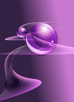 立休光球立休几何光球浪漫条纹紫色海报封面背景矢量图高清图片