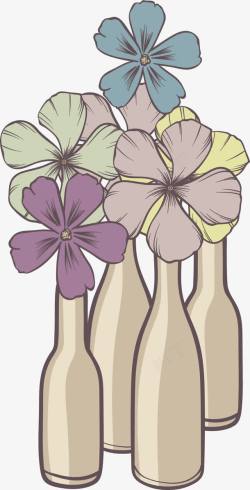 小雏菊装饰花瓶素材