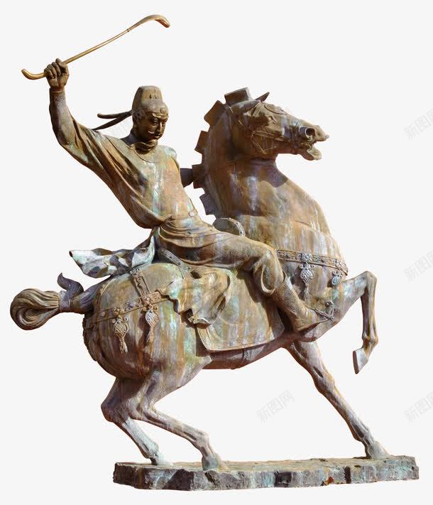 雕像骑士png免抠素材_新图网 https://ixintu.com 历史 雕塑 马术 骑士 骑士模型 骑马