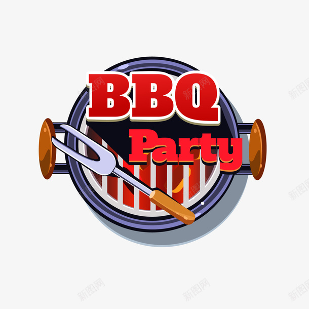 卡通烧烤标签矢量图ai免抠素材_新图网 https://ixintu.com BBQ 标签设计 烧烤 美食 野餐 食物 矢量图