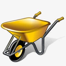 手推车图标png_新图网 https://ixintu.com wheelbarrow 独轮手推车