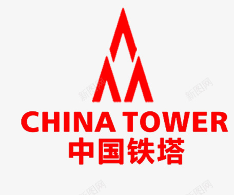 红色中国铁塔logo图标图标