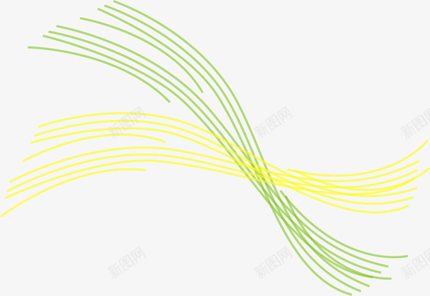手绘线条矢量图ai免抠素材_新图网 https://ixintu.com 手绘 线条 黄绿色 矢量图