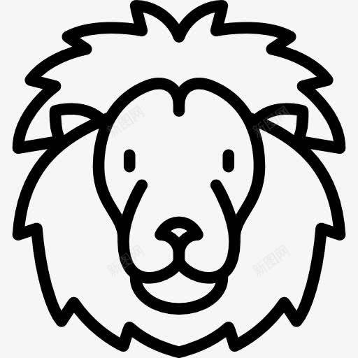 LionHead图标png_新图网 https://ixintu.com 动物 动物园 哺乳动物 野生动物 马戏团