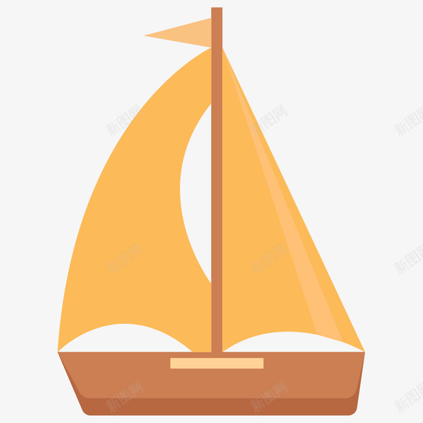手绘的小船png免抠素材_新图网 https://ixintu.com PNG素材 卡通 小船 手绘
