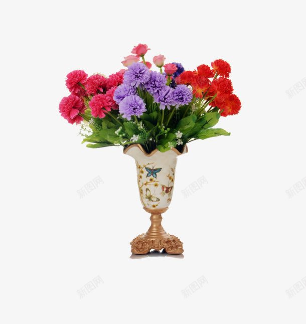花瓶png免抠素材_新图网 https://ixintu.com 摆设 精美花瓶 花朵 装饰