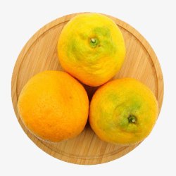 丑桔盘上的橘子高清图片