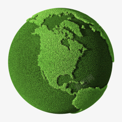 绿球绿色地球靠大家高清图片