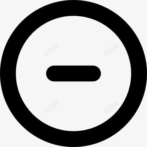 减去圆形按钮图标png_新图网 https://ixintu.com 减 圆形 圈 按钮 标志 界面 符号 软图标