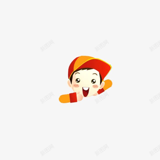 人物png免抠素材_新图网 https://ixintu.com 卡通 呐喊 小男孩