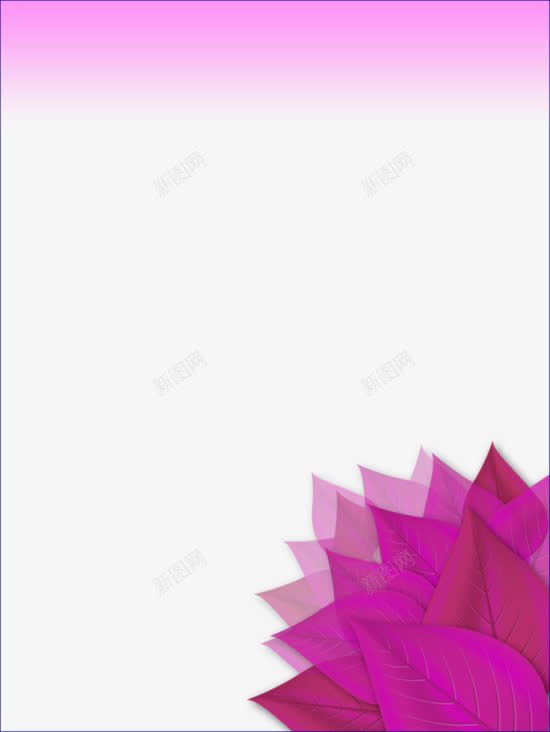 粉色叶子装饰的文本框png免抠素材_新图网 https://ixintu.com 卡通 手绘 文本框 相框 粉色叶子 边框