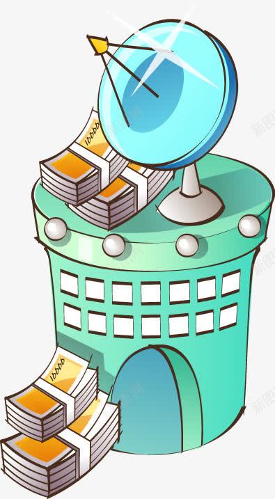 手绘蓝色可爱电器png免抠素材_新图网 https://ixintu.com 可爱 电器 蓝色