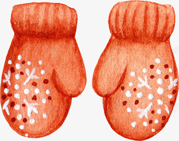 手绘卡通红色圣诞手套png免抠素材_新图网 https://ixintu.com 圣诞手套 手套 手绘卡通 棉手套 红色手套 雪花图案手套