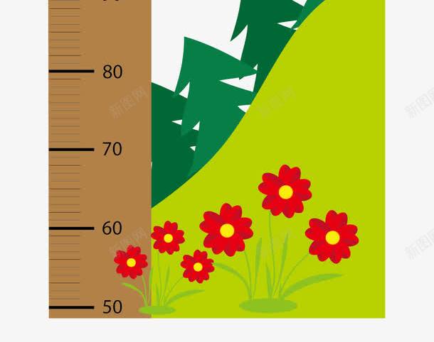 身高尺子矢量图eps免抠素材_新图网 https://ixintu.com 儿童身高尺子 卡通 树 身高尺子 矢量图