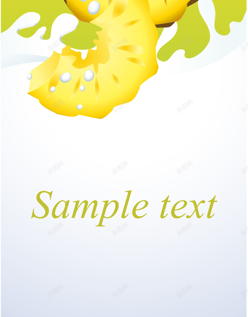 黄色牛奶菠萝水果海报背景矢量图ai设计背景_新图网 https://ixintu.com 水果牛奶 海报 素材 素材海报 背景 菠萝 黄色水果 矢量图