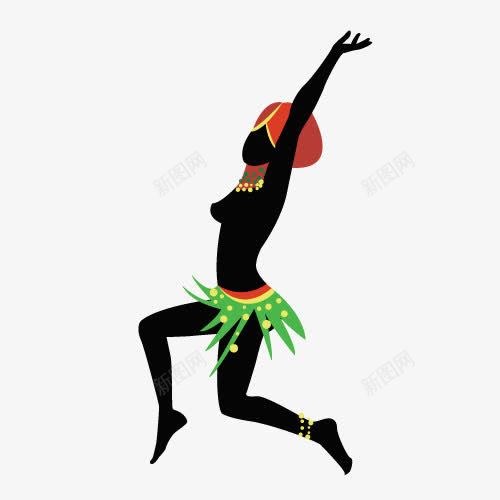 非洲土著跳舞姿势png免抠素材_新图网 https://ixintu.com 舞蹈 跳舞 非洲 黑人