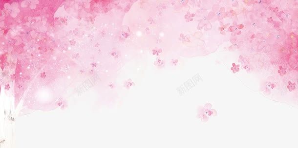 粉色树背景png免抠素材_新图网 https://ixintu.com 甜美素材 粉色树 粉色的树 粉色背景