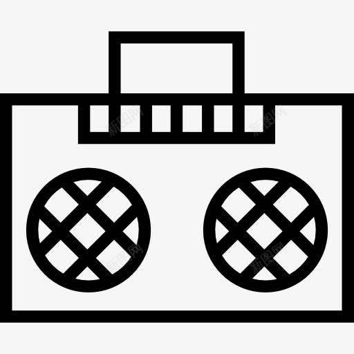 无线图标png_新图网 https://ixintu.com 便携 技术 无线 电子盒 音乐 音乐播放器