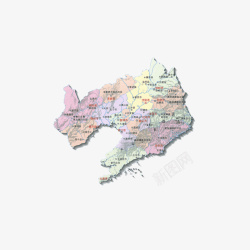 高清大地图辽宁省地势地图高清图片