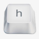 h白色键盘按键素材