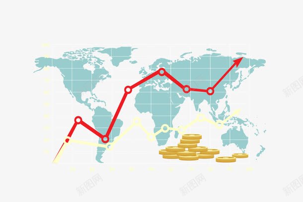 世界地图png免抠素材_新图网 https://ixintu.com 世界地图 走势图 金币