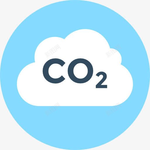 CO2图标png_新图网 https://ixintu.com 二氧化碳 污染 行业