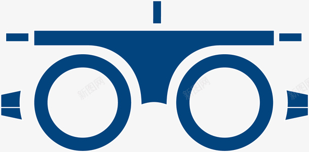 蓝色扁平视力检查仪器png免抠素材_新图网 https://ixintu.com 保护眼睛 全球爱眼日 扁平仪器 眼睛 视力 视力检查