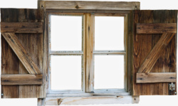 木制窗户素材