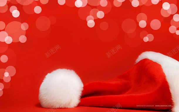 红色光斑圣诞帽子jpg设计背景_新图网 https://ixintu.com 光斑 圣诞 帽子 红色