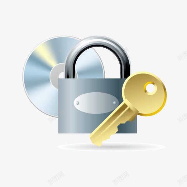 锁和钥匙png免抠素材_新图网 https://ixintu.com 安全 门锁