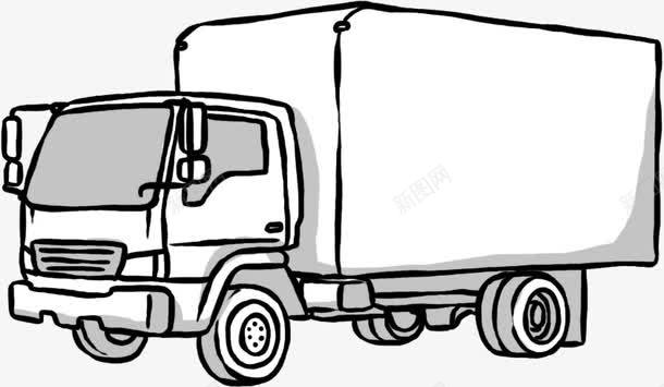 手绘货车图标png_新图网 https://ixintu.com 创意 卡车 手绘 货车