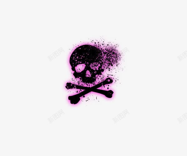 紫色骷髅头png免抠素材_新图网 https://ixintu.com 紫色 骷髅头 骷髅头图片 骷髅头素材