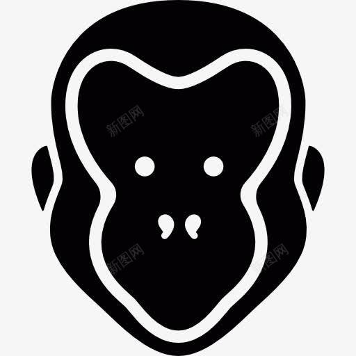 MonkeyHead图标png_新图网 https://ixintu.com 动物 动物园 灵长类动物 猿猴 野生动物
