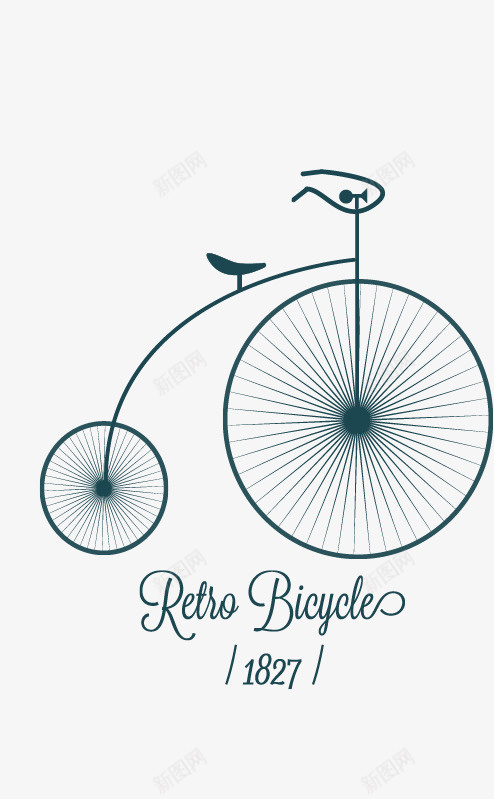 创意自行车矢量图ai免抠素材_新图网 https://ixintu.com 创意自行车 古典自行车 复古自行车 自行车 矢量图