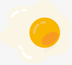吃鸡蛋一个鸡蛋矢量图高清图片